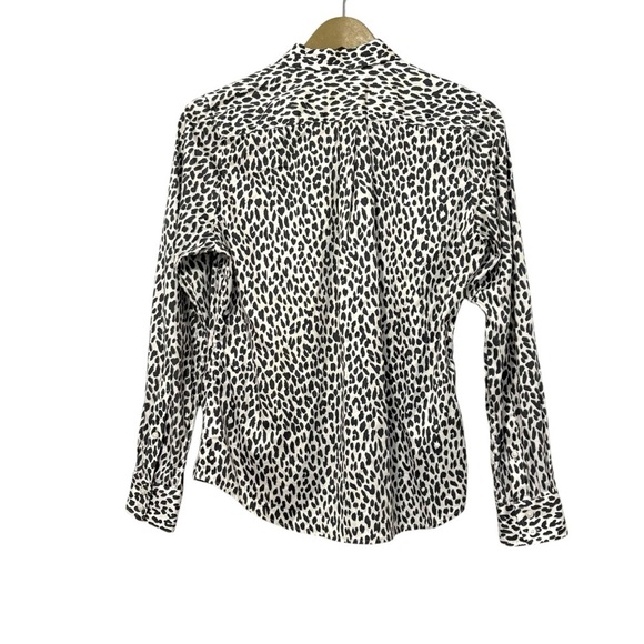 UNTUCKit Mia Leopard Print Button Up Shirt Women’s Sz 4 Business Preppy Mobwife - Picture 2 of 7